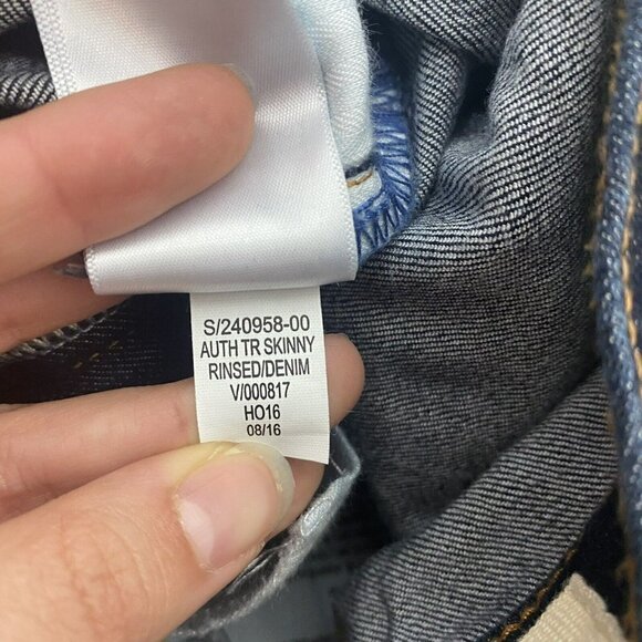 Gap Womens True Skinny Ankle Jeans Size 28 Dark Wash Denim Mid Rise Waist - Picture 6 of 9